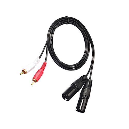 jojofuny 2 Xlr Auf Adapter Usb-laufwerk-figur Dual Auf Xlr-stecker Y-splitter-patchkabel Zu Xlr Adapterkabel Autoadapter Adapter 3.xlr Black von jojofuny