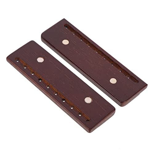 jojofuny 2st Magnetische Holzklammern Hebelwerkzeug Magnetische Abzeichenrolle Befestigungselemente Stift Knopf Schläger Brecheisen Elektroschrauber Handtasche Gepäckschnallen Dark Brown von jojofuny