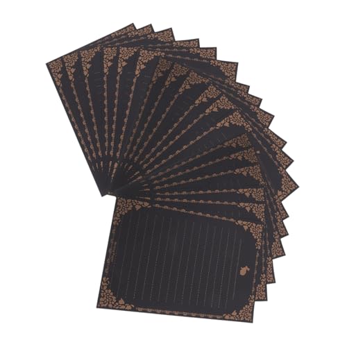jojofuny 50 Blatt Retro -spitzenbriefpapier Schreibpapier Grußkarten Papier Für Einladung Retro-briefpapiere Vintage Briefpapier Schreibutensilien Süßes Briefpapier Brief Aus Papier Black jojofuny 50 Blatt Retro -spitzenbriefpapier Schreibpapier Grußkarten Papier Für Einladung Retro-briefpapiere Vintage Briefpapier Schreibutensilien Süßes Briefpapier Brief Aus Papier Black von jojofuny