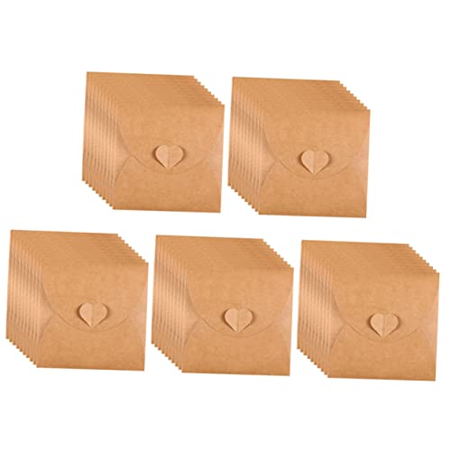 jojofuny 50 Stück Umschläge Aus Kraftpapier Umschlag Aus Kraftpapier Schutzhülle Ärmelumschlag Blankopapier Pappe Abdeckungen Für Papieraufbewahrungsbehälter Halter Cd Aufbewahrungsbox Rack von jojofuny