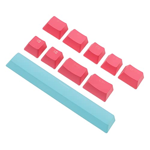 jojofuny 8st 8-Tasten-zusatztastenkappe Transparente Mechanische Tastatur Mechanische Tastaturkappen Tastenkappen Mechanische Tastaturen Tastaturzubehör Ersatzschlüsselkappen Rosa Pbt von jojofuny