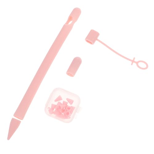 jojofuny Etui Halter für Lipgloss Fall für Stift Stylus-Hülle Stiftschutz Schutzhülle für Touchpen pens Sleeve Stiftabdeckung Stift-Schutzhülle Abdeckung für Eingabestift Kieselgel Rosa von jojofuny