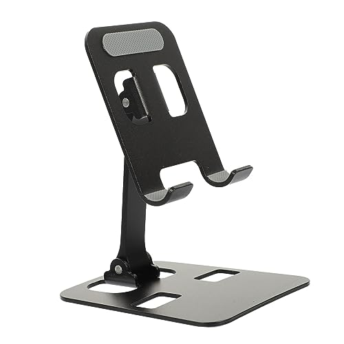 jojofuny Klappbarer Handyständer Laptop-telefonhalter Laptophalter Inhaber Handyhalter Mobile Tablet-Halterung Schalterhalter Computer Laptop Tablette Griff Stand Aluminiumlegierung Black von jojofuny