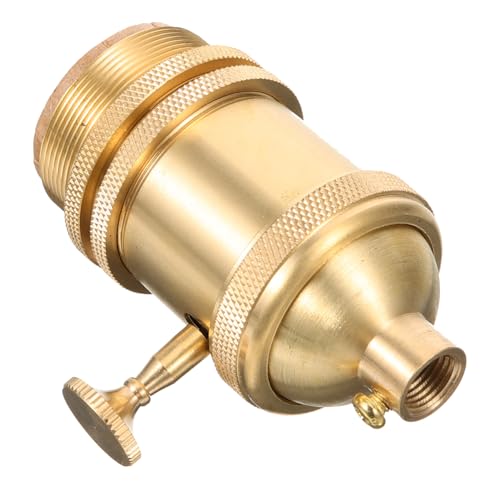 jojofuny Retro-Lampenfassung Spektrum Leuchte industrielle Lichtsteckdose Befestigung Ring Auslauf wandlampe retro wandlampe vintage Halterung für Lampenfassungen Lampenbuchse Kupfer Golden von jojofuny