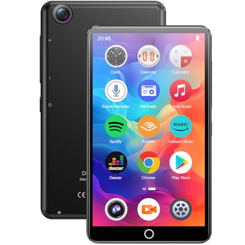 joliker 80 GB MP3-Player mit Bluetooth und WLAN, Android Player mit Spotify, Deezer, Audible, Play Store, IPS-Touchscreen, MP3, MP4 mit Kamera, HiBy Musik-Player mit HD-Lautsprecher, FM-Radio, von joliker