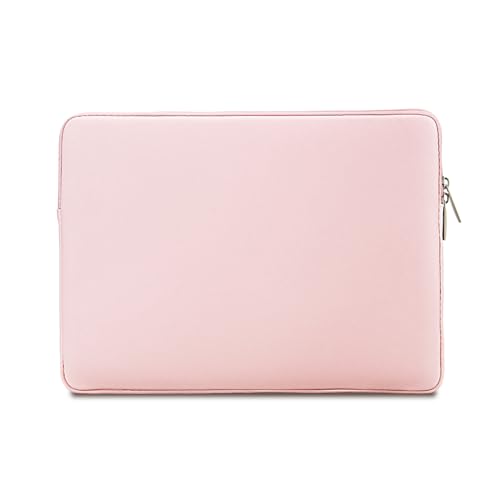 jooeer 11 Zoll Laptop Hülle Kompatibel mit 11,6" Chromebook Tablet, Wasserdicht PU Leder Schutzhülle Tasche Dünn Stoßfest Gepolstert Sleeve für Damen Herren, Rosa von jooeer