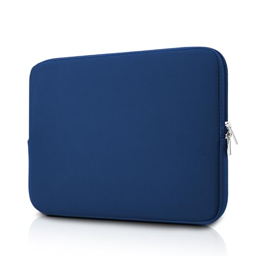 jooeer 11 Zoll Laptop Hülle Kompatibel mit 11,6" MacBook Air Chromebook Tablet, Dünn Schutzhülle Weich Gepolsterte Computer Tasche, Marine Blau von jooeer