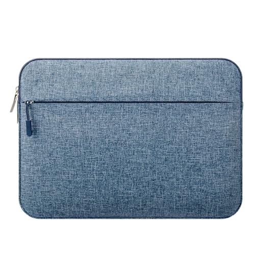 jooeer 13 Zoll Laptop Hülle Tasche Kompatibel mit 13" MacBook Air Pro M2 M1 Surface Pro 9/8/7/6 13,3" Chromebook Notebook, Dünn Schutzhülle Stoßfest Computer Sleeve Case mit Vordertasche, Blau von jooeer