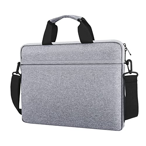 jooeer Laptop Hülle Tasche Wasserdicht Umhängetasche 15 15,6 16 Zoll für 15/16" MacBook Pro M3 M2 M1 2023-2016 15,6" Chromebook Notebook, Dünn Stoßfest Sleeve mit Griff Schultergurt, Grau von jooeer