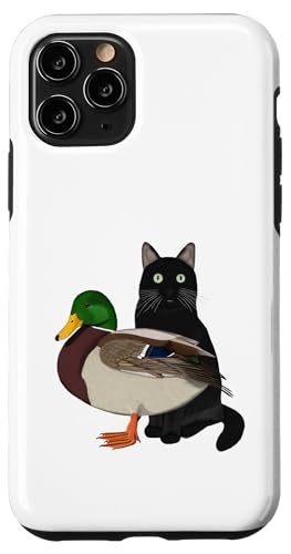 Hülle für iPhone 11 Pro Stockente mit Katze Vogel Vogelfreund Biologe Tier von jz.birds