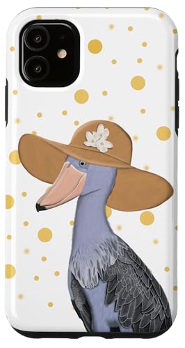 Hülle für iPhone 11 Schuhschnabel mit Hut Vogel Gartenvogel Tier Vogelbeobachter von jz.birds