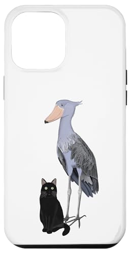 Hülle für iPhone 13 Pro Max Schuhschnabel mit Katze Vogel Gartenvogel Biologe Tier von jz.birds