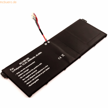 k.A. Akku für Acer Aspire V3-371-56R5 Li-Pol 15,2 Volt 3000 mAh schwar von k.A.