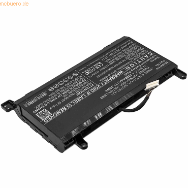 k.A. Akku für HP Omen 17-AN012NP Li-Ion 14,6 Volt 5300 mAh schwarz von k.A.