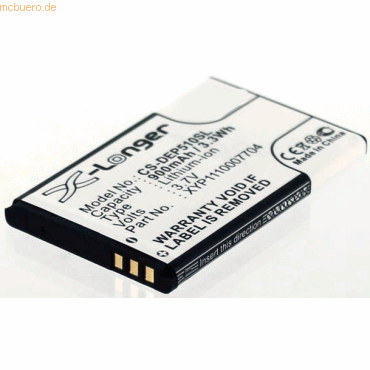 k.A. Akku für Simvalley Easy 5 PLUS Li-Ion 3,7 Volt 600 mAh schwarz von k.A.