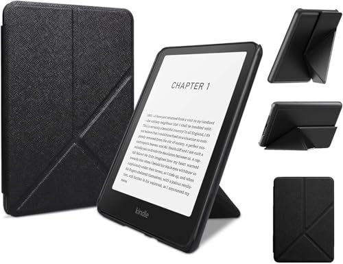 Faltbare Standhülle für 7-Zoll Kindle Paperwhite 12. Generation 2024 und Kindle Colorsoft Signature Edition mit automatischer Wake-/Sleep-Funktion und Multi-View-Funktionen von kabayli