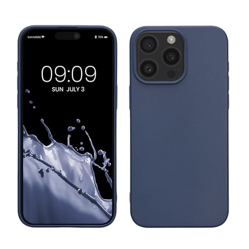 kalibri Case kompatibel mit Apple iPhone 15 Pro Max - Hülle Handy - Handyhülle Dunkelblau von kalibri