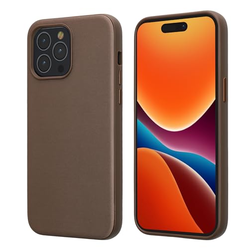 kalibri Hülle kompatibel mit Apple iPhone 14 Pro Max Hülle - Premium Handyhülle mit TPU Bumper kompatibel mit MagSafe - Strukturierte Oberfläche - Taupe von kalibri