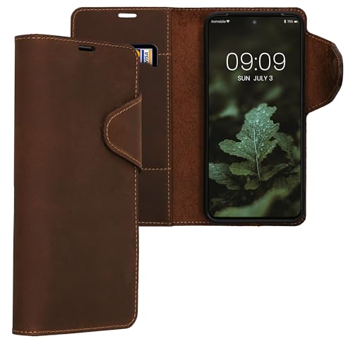 kalibri Hülle kompatibel mit Google Pixel 8 - Leder Handyhülle Handy Case Cover - Schutzhülle in Braun von kalibri