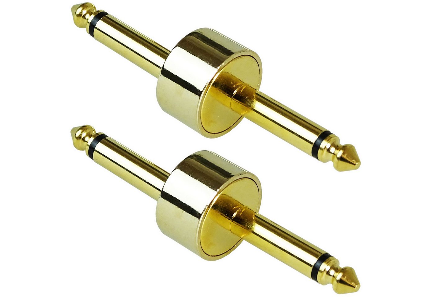 keepdrum keepdrum ADA053 Pedal Connector Klinkenstecker 6,3mm Audio-Adapter 6,35-mm-Klinke zu 6,35-mm-Klinke, Verbindung von Effektgeräten von keepdrum