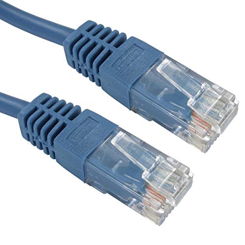 Blau Netzwerk Ethernet RJ45 Cat-5E UTP Patchkabel LAN Kupfer Kabel Anschlusskabel 1 m [1 Meter/1m] von kenable