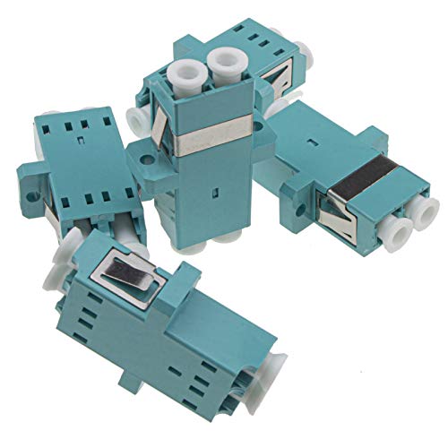 kenable Couplers/Panel Montage OM4 LC LC LWL Optisch Duplex mm 50 125 Kabel Aqua [5 Stück] von kenable