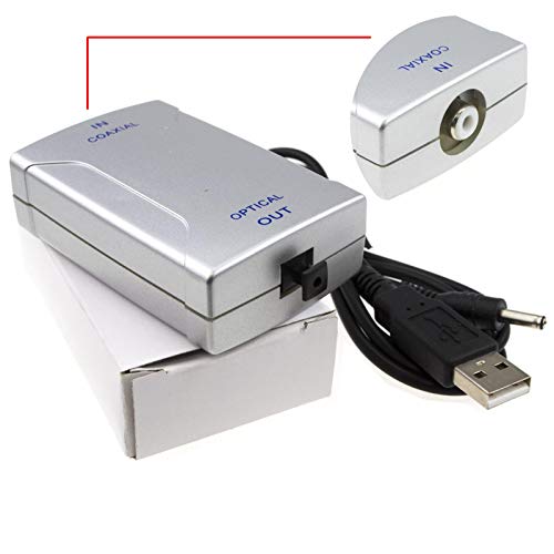 Digital Audio Koax SPDIF Cinch Chinch Zum Optisches TOS Konverter Adapter USB Kraft von kenable