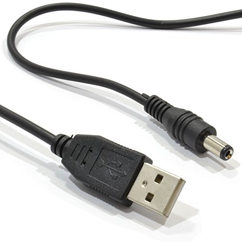 kenable USB Zum DC Strom Kabel -USB 2,0 Für 2,1 mm x 5,5 mm 5V 2A 2000mA 0,5 m [0.5 Meter/0,5m] von kenable