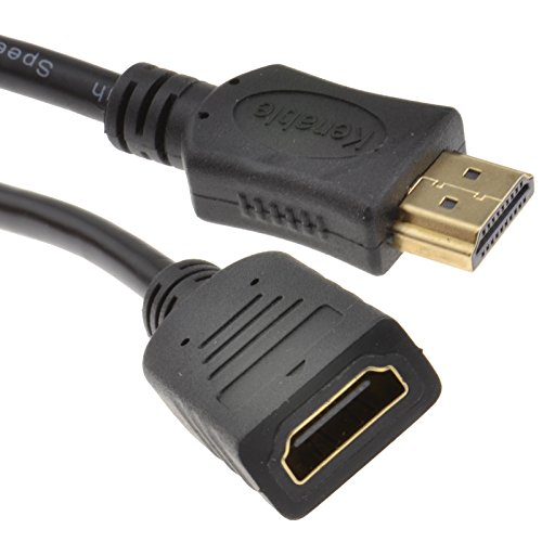 HDMI Verlängerung Anschlusskabel Männlich Zum Weiblich Hoch Geschwindigkeit Kabel 1080p HD TV 3 m [3 Meter/3m] von kenable