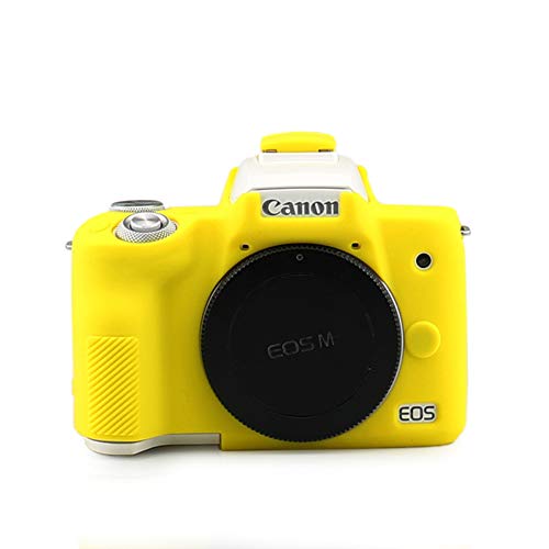 EOS M50/EOS M50 Mark II Tasche, kinokoo Silikon Kameratasche Kompatibel für Canon EOS M50/EOS M50 Mark II Kamera Weichgummi Schutzhülle - Gelb von kinokoo