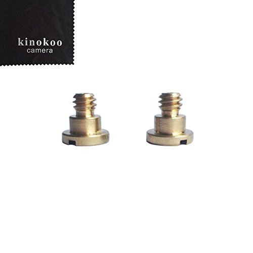 kinokoo 1/4-Zoll-Schraube zur Montage des Gehäuses an Kamerastativ/Kameratasche/Schnellwechselplattenschraube – Edelstahl (2 Stück) von kinokoo