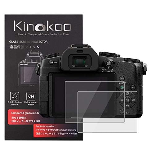 kinokoo Displayschutzfolie für Panasonic /G80/G85-0,25 mm 9H Gehärtetes Glas Kristallklarer Film Panasonic G80 G85 Blasenfrei/Kratzfest (2er Pack) von kinokoo