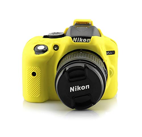 kinokoo Silikon Cover für Nikon D5300 Kamera Schutzhülle Gummi, gelb von kinokoo