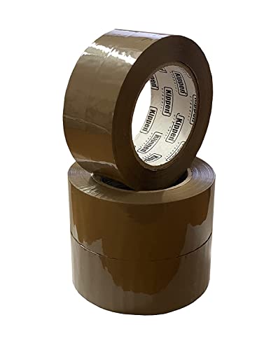 kippen 9004AX Havanna-Klebeband, 3 Rollen für Verpackungen, Größe: 132 m x 48 mm. von kippen