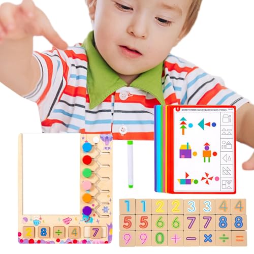 "Wooden Math Number Games Kids, 29.7cm Colorful, Early Learning Educational Toys, Fun Teaching Tools Home School Travel, Math Learning Kit Kids’ Cognitive Development" von kivrimlarv