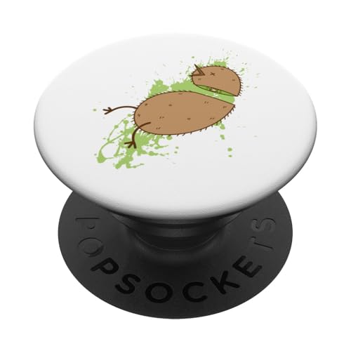 Kiwi-Vogel in Scheiben geschnitten PopSockets Klebender PopGrip von kiwi bird kiwi fruit ratite maori new zealand