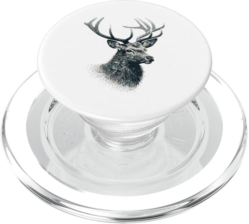 Majestätischer Hirsch im Mosaik-Stil PopSockets PopGrip für MagSafe von klamottn