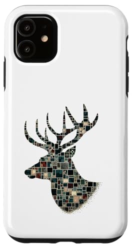 Mosaik-Hirsch Hülle für iPhone 11 von klamottn