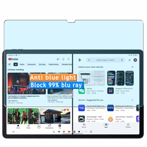 Vaxson 2 Stück Anti Blaulicht Schutzfolie kompatibel mit Blackview MEGA 1 11.5" Tablet Display Bluelight folie folien Displayschutzfolie （ nicht Panzer Schutz Glas folie SchutzGlas nicht PanzerGlas ） von kompatibel mit Blackview MEGA 1 11.5