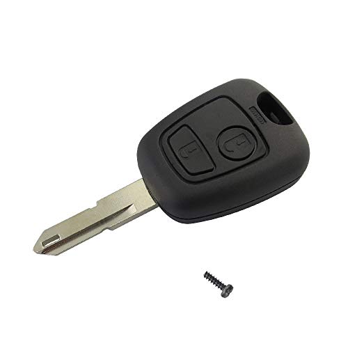 2-Tasten-Rohlinge für Autoschlüssel Schlüsselanhänger-Etui für Peugeot 206 106 306 406 Schlüssel-Etui-Abdeckung NE73 Blatt von kuyuansu