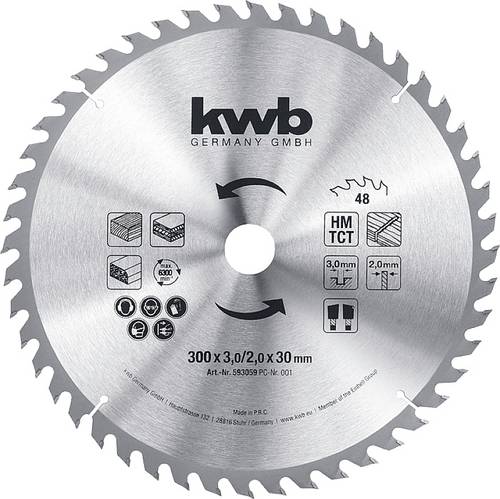 Kwb 593059 Kreissägeblatt 300 x 30mm 1St. von kwb