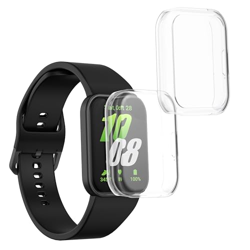 kwmobile 2X Schutzhülle kompatibel mit Samsung Galaxy Fit 3 Hülle - Fullbody Cover Set aus Silikon - Transparent von kwmobile