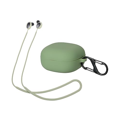 kwmobile 2in1 Set Hülle und Halteband kompatibel mit Samsung Galaxy Buds 2 Case - Kopfhörer Band Strap 80 cm - Grün Grün von kwmobile