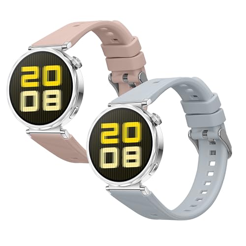 kwmobile 2X Sportarmband kompatibel mit Huawei Watch GT5 41mm / GT5 Pro 42mm Armband - Fitnesstracker Band Set aus TPU Silikon von kwmobile