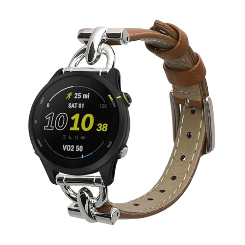 kwmobile Armband kompatibel mit Garmin vivoactive 4 / Venu 3 / Venu 2 / Forerunner 255 - Echtleder Fitnesstracker Sportarmband Band kwmobile Armband kompatibel mit Garmin vivoactive 4 / Venu 3 / Venu 2 / Forerunner 255 - Echtleder Fitnesstracker Sportarmband Band von kwmobile