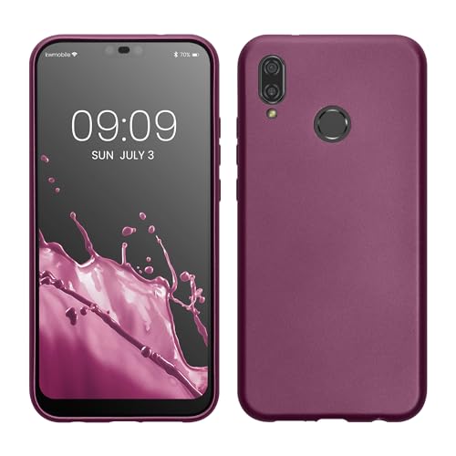 kwmobile Case kompatibel mit Huawei P20 Lite Hülle - Schutzhülle aus Silikon metallisch schimmernd - Handyhülle Metallic Lavendel von kwmobile