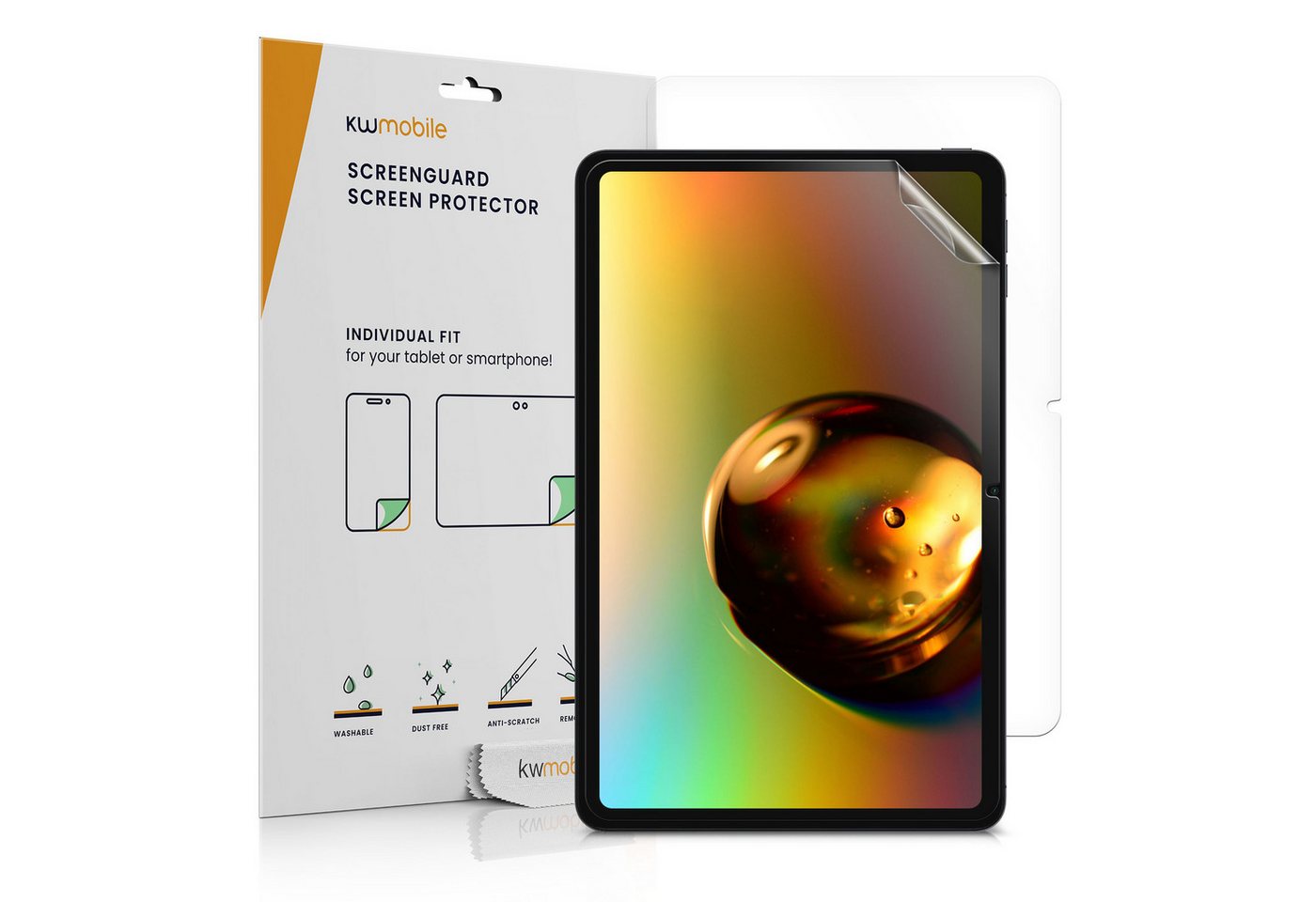 kwmobile Displayschutzfolie 2x Folie für Oppo Pad Air, 1 Stück, Full Screen Tablet Schutzfolie - klar kwmobile Displayschutzfolie 2x Folie für Oppo Pad Air, 1 Stück, Full Screen Tablet Schutzfolie - klar von kwmobile