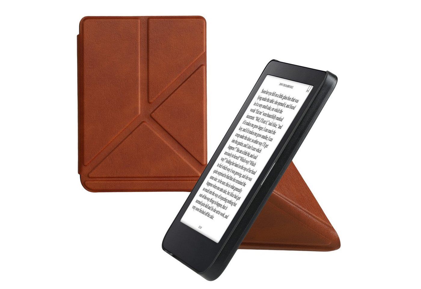 kwmobile E-Reader-Hülle Hülle für Kobo Clara 2E / Tolino Shine 4, Kunstleder eReader Schutzhülle - Flip Cover Case von kwmobile