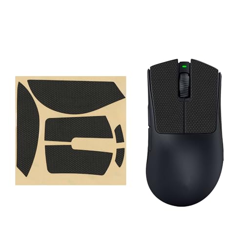 kwmobile Gaming Maus Grip Tape kompatibel mit Razer DeathAdder V3 Pro Maus - Rutschfestes Griffband für PC Maus - Schwarz von kwmobile