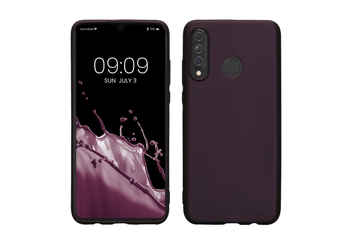 kwmobile Handyhülle Case für Huawei P30 Lite, Hülle Silikon metallisch schimmernd - Handyhülle Cover von kwmobile